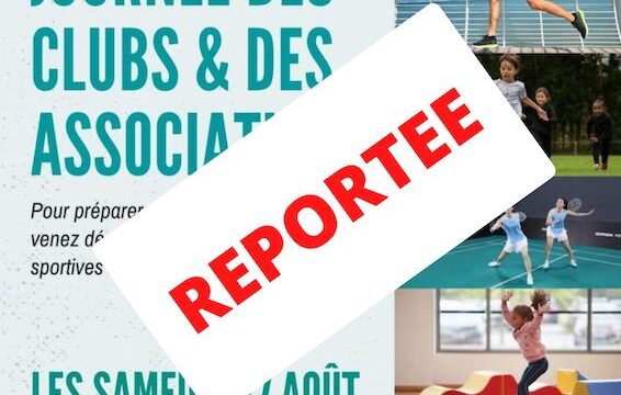 Journée des clubs et associations REPORTEE !