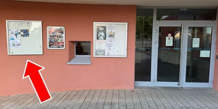 Nouveau tableau d’affichage extérieur