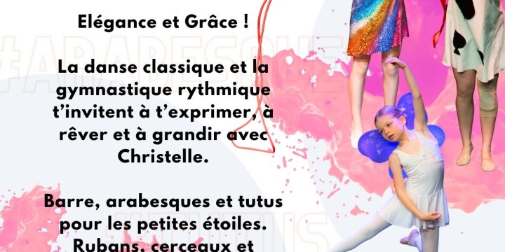 Nos cours de danse classique et gymnastique rythmique